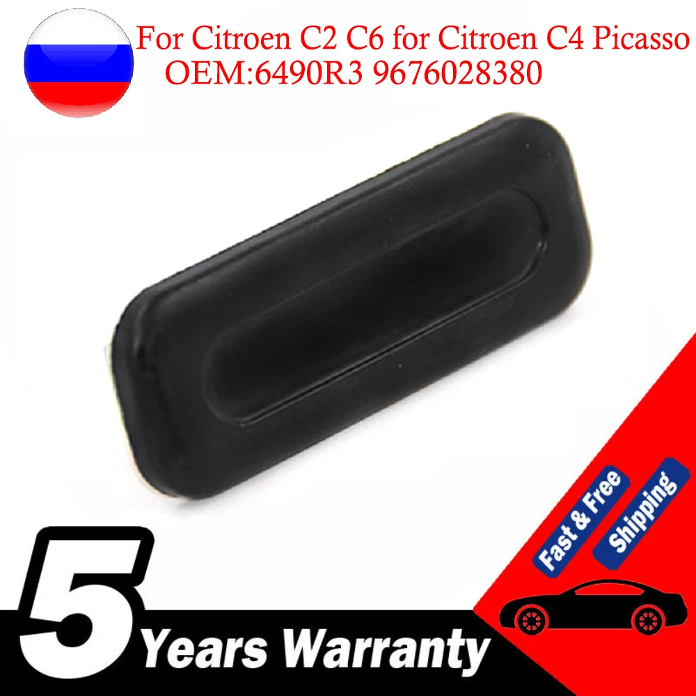 

Новый переключатель задней двери багажника автомобиля, переключатель задней двери 9676028380 6490R3 для Peugeot Citroen C4 208 308 2008 5008 2018