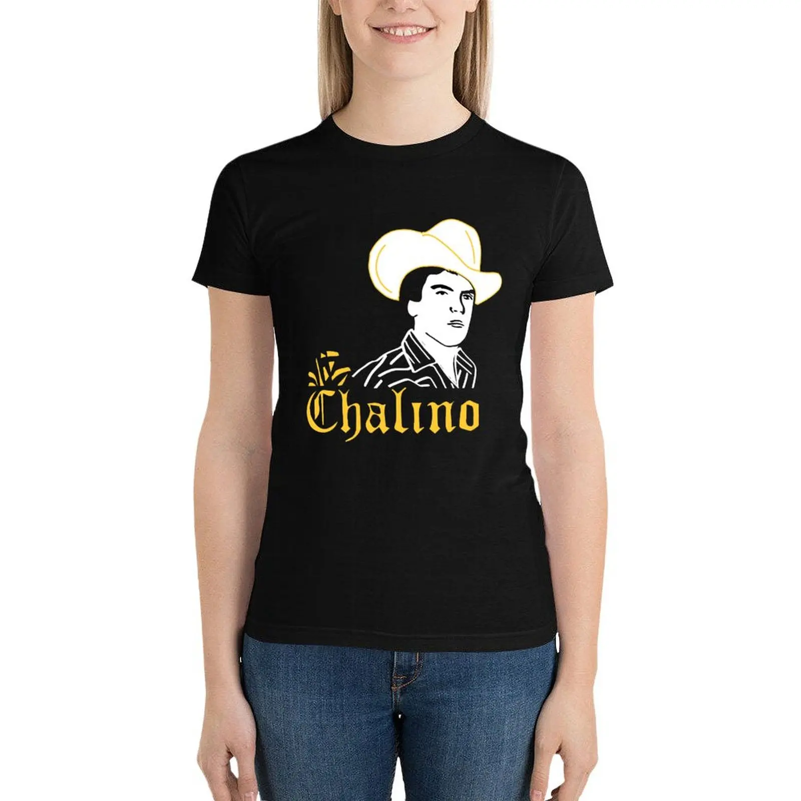 

Sanchez Arts Chalino Retro Mexican Singer Outfits,gift idea T-Shirt plus size tops funny plus size t shirts for Women loose fit