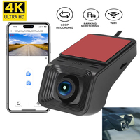 APP WIFI 4K Car Hidden Driving Recorder No screen Mobile Internet parking monitoring Loop video Car Recorder HD night vision