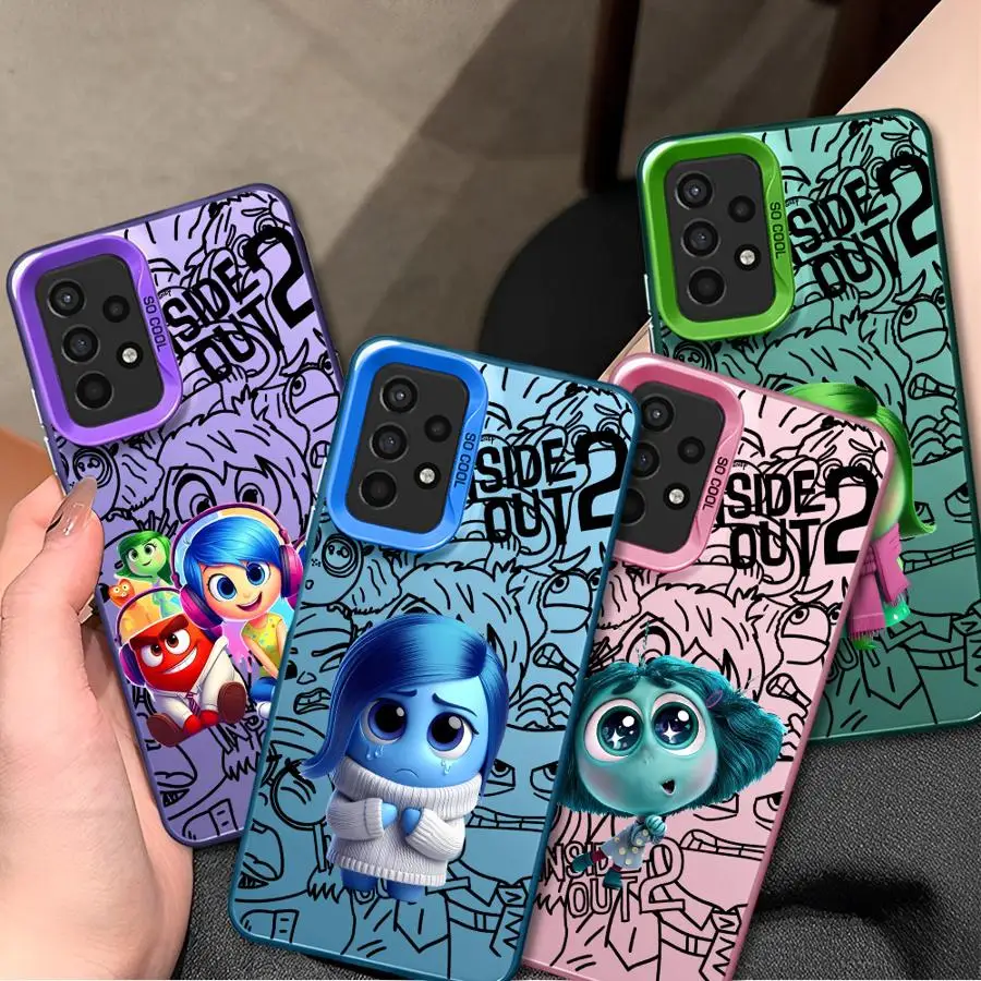 Disney Inside Out Phone Case for Realme C53 C55 C21Y C21 C35 12 11 C33 C31 C20 C15 9i 8i 10 8 Soft Cover Luxury