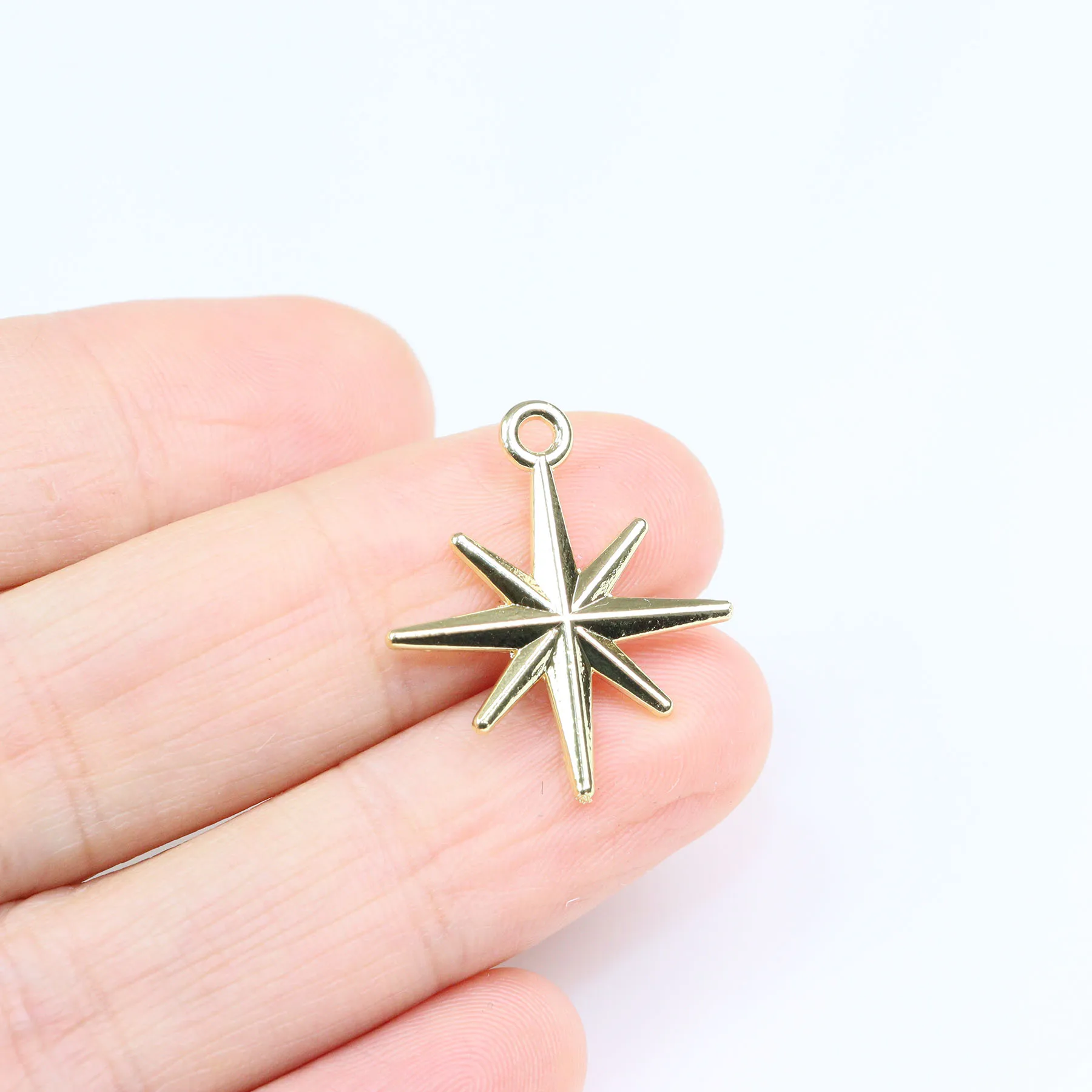 Eruifa 20pcs Beautiful Star Zinc Alloy Charms Pendant Jewelry DIY Necklace Bracelet Earrings 2 Colors