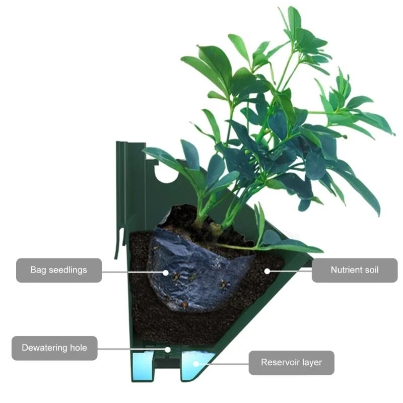 Stylish Vertical Plant Pot Flower Pot For Balcony And Living Room Plant Display
