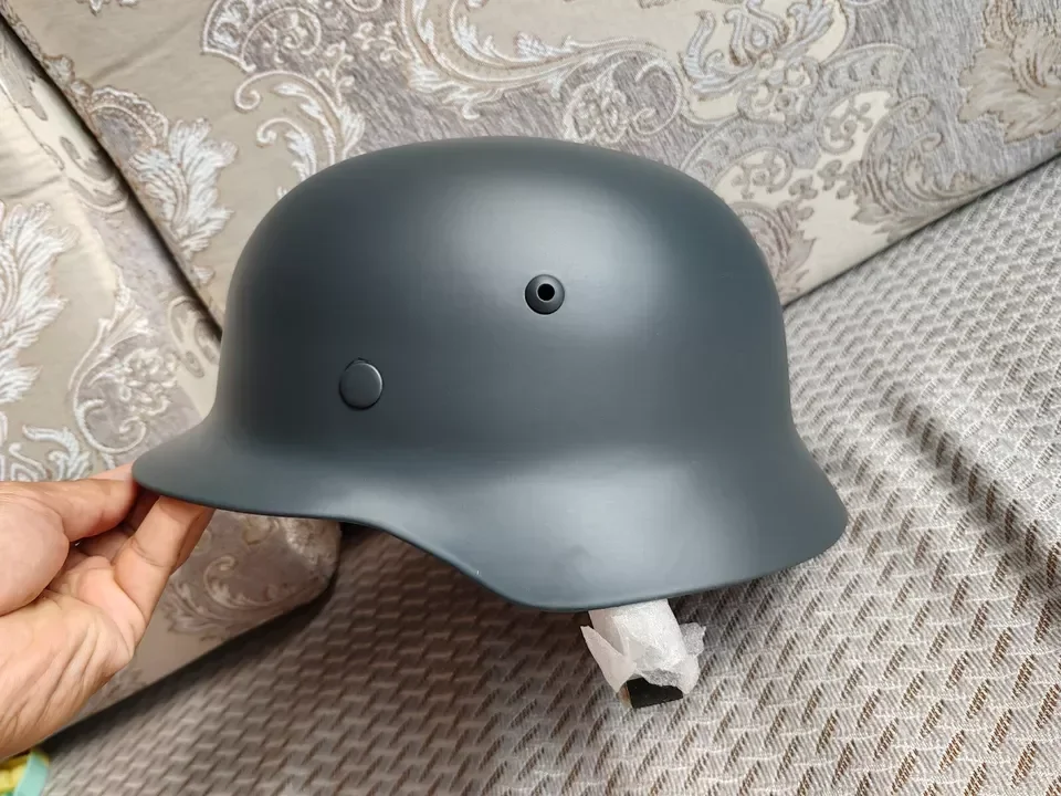 MILITARY Reproduction WW2 German WH M35 Steel Motorcycle Helmet Army Field HELMET Feldgrau