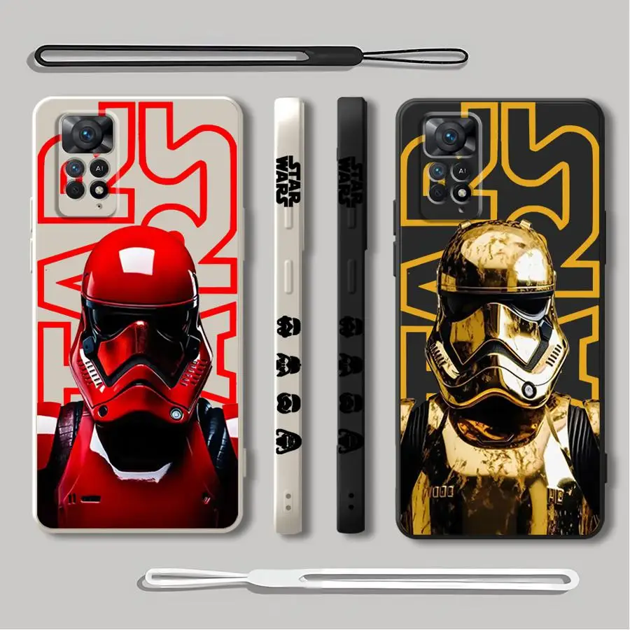 Star Cover W-Wars Phone Case for Redmi Note 8 Pro 8T 9 Pro 9S 10 4G 5G 10 11S 10 11 12 13Pro 10Lite 12 13ProPlus5G 12 13 4G 5G