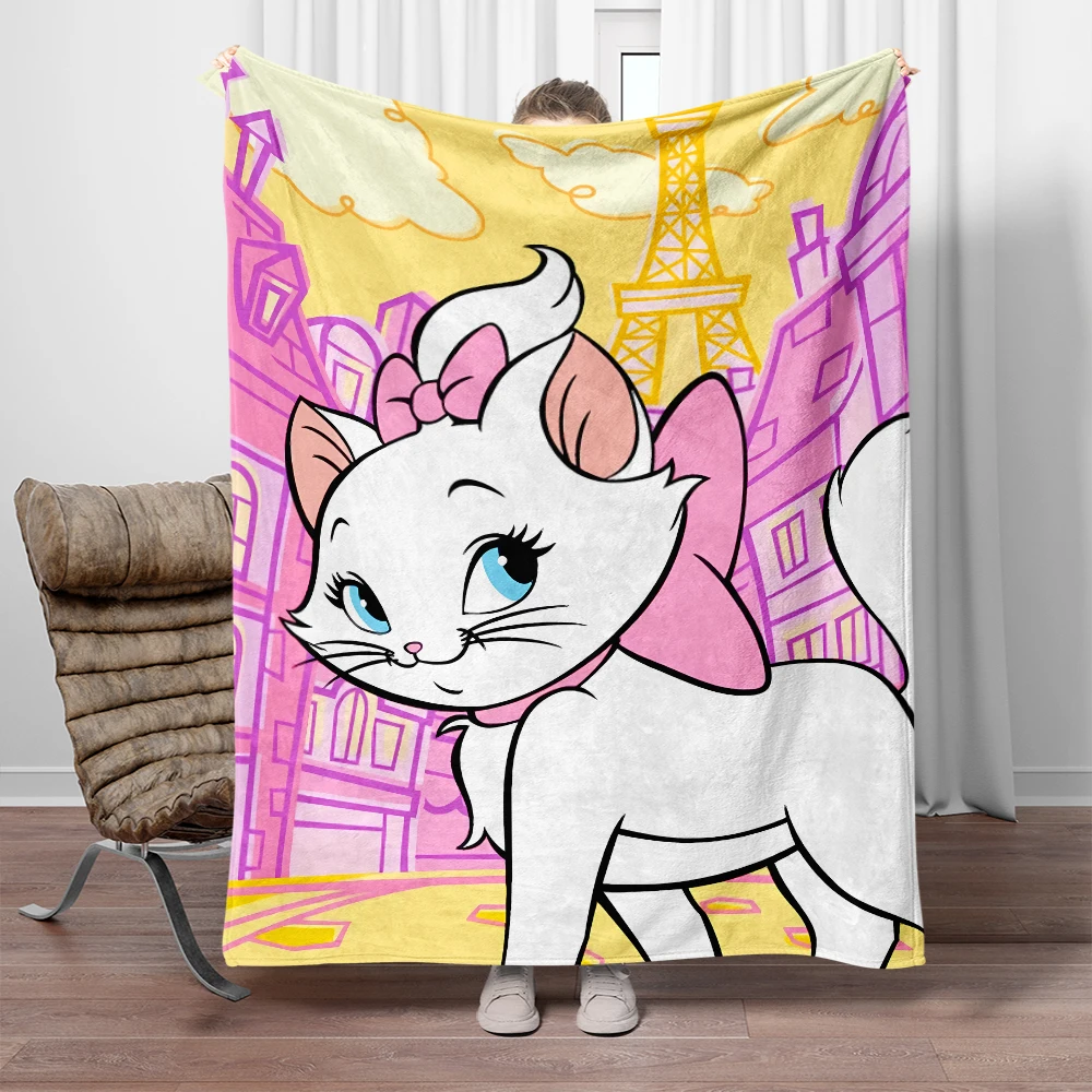 Marie Cat character blankets, used for sofas, beds, living rooms, travel picnics, blankets, gifts, thin blankets picnic blanket