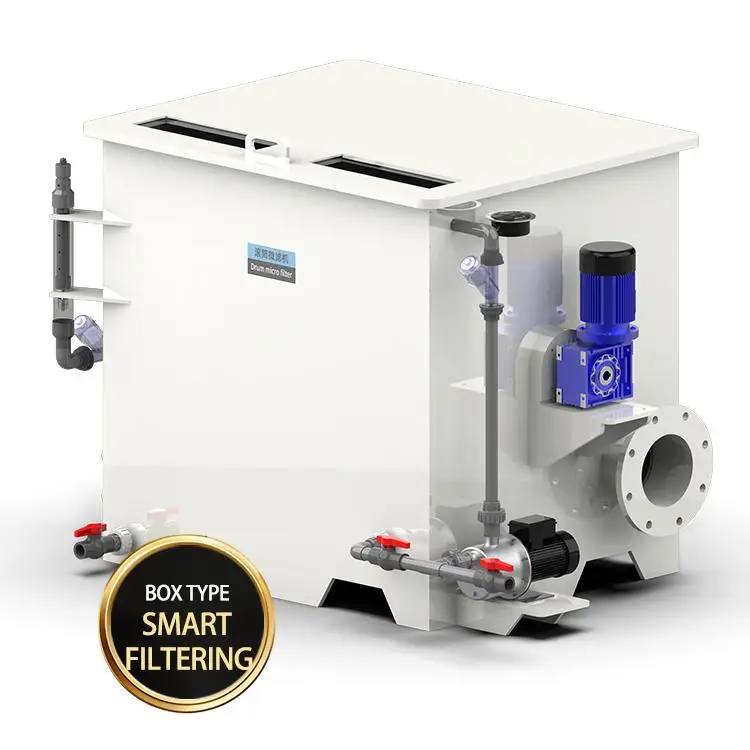 

Автоматический барабанный микропроцессорный фильтр на 30 тонн с низким энергопотреблением для рециркуляции сточных вод рыбных ферм