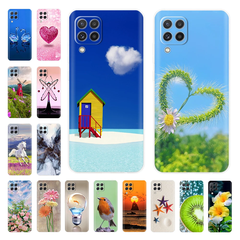 For Samsung Galaxy A12 Case Stylish Painted Cover Soft Silicone Phone Case For Samsung A12 M12 SM-A125F A127F N125F Cover Bumper