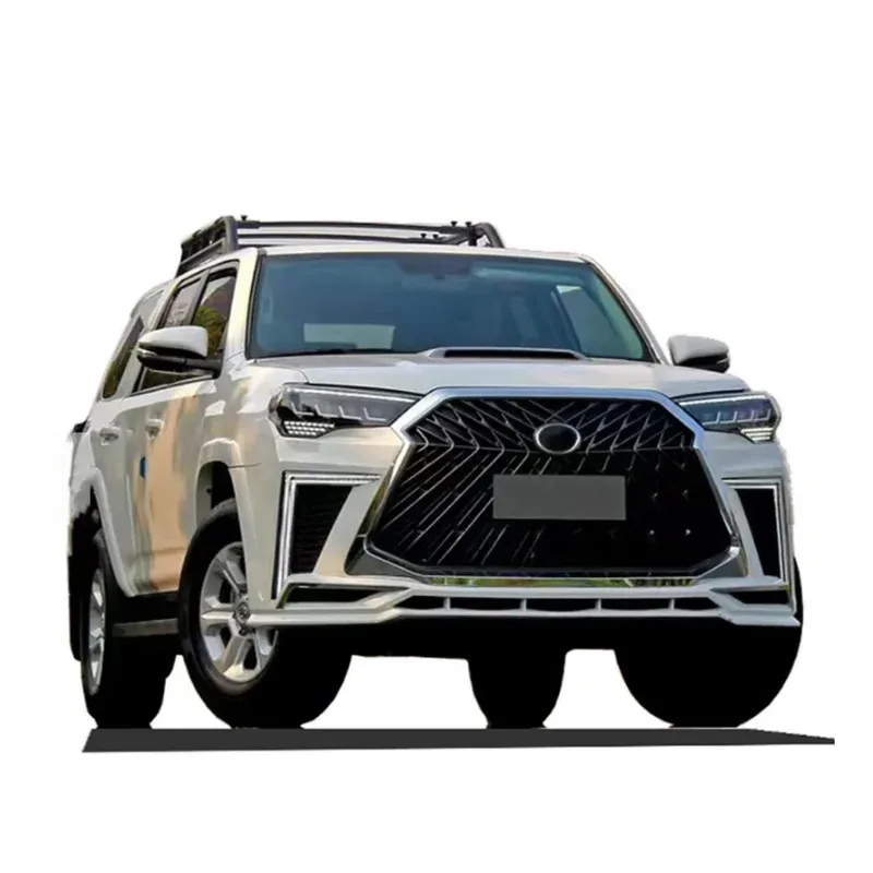 مصد سيارة بتصميم جديد لـ 4 عداء 4X4 2010-تشمل المصد الأمامي والخلفي مع شبكة ومصابيح أمامية توصيل وتشغيل