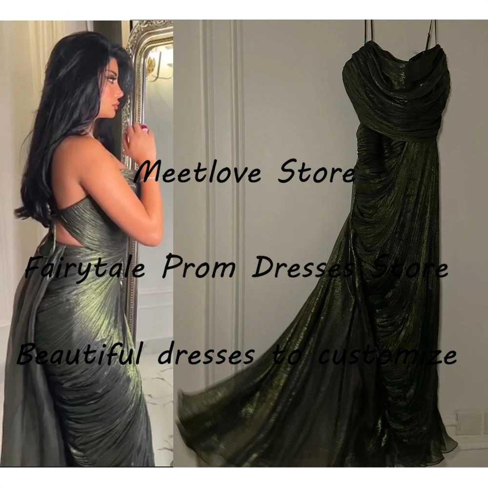 Meetlove-Off-Ombro Tulle Mermaid Prom Dresses, Luxo vestidos de lantejoulas, fenda lateral, vestido de festa formal