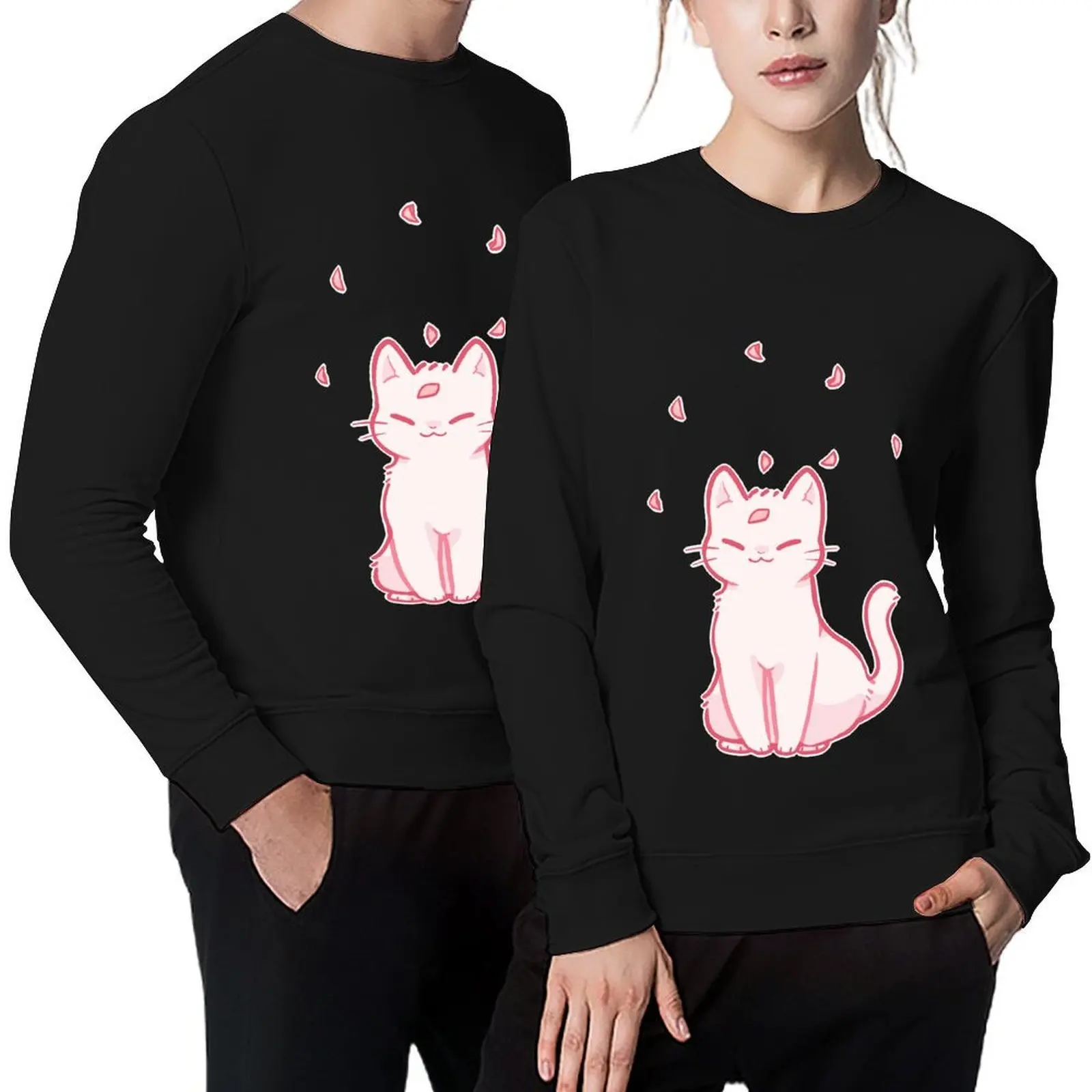 

sakura cat Pullover mens clothes tracksuit men's clothing autumn clothes hoody