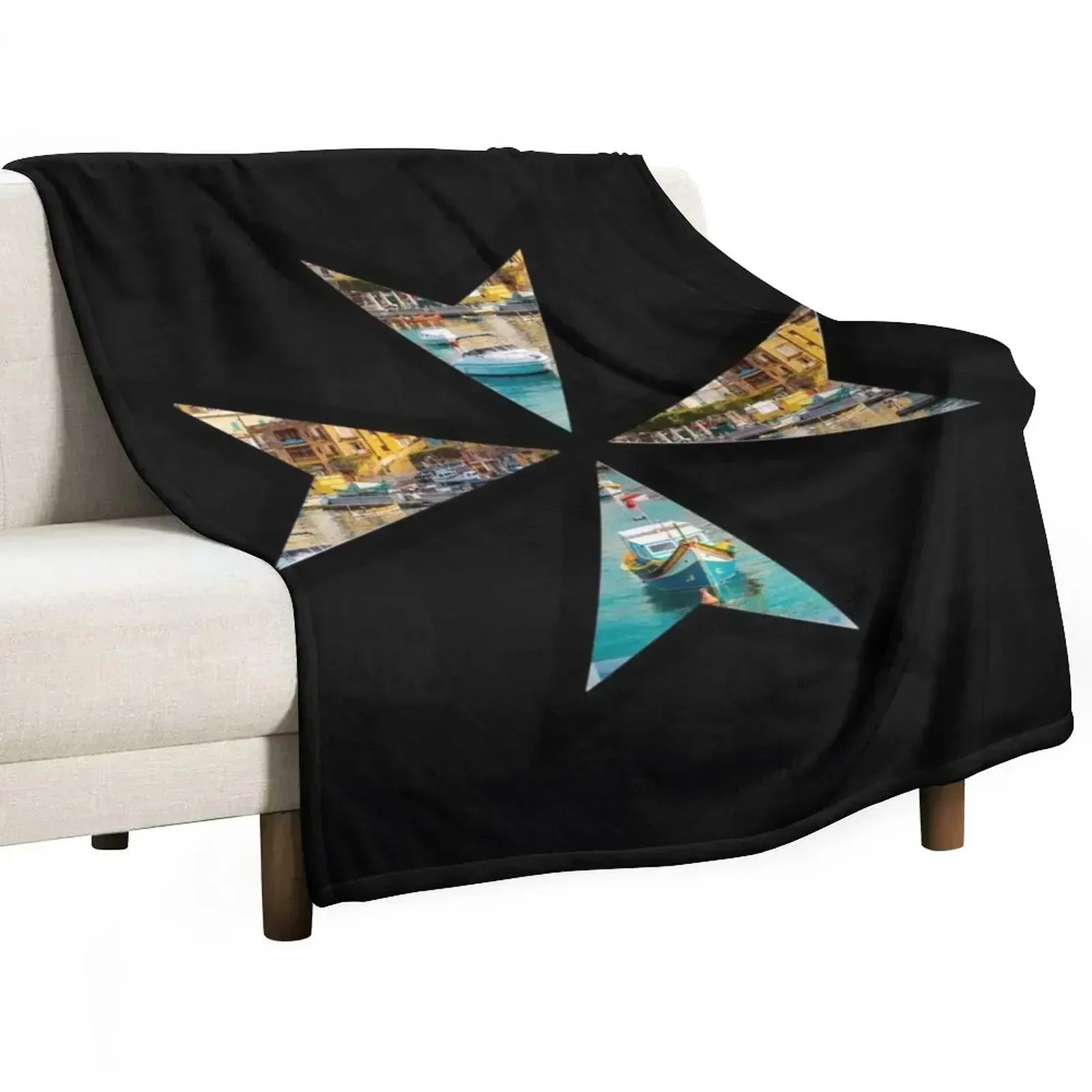 

New Malta Scene Throw Blanket Cozy Throw Blanket for Bed Sofa Chair