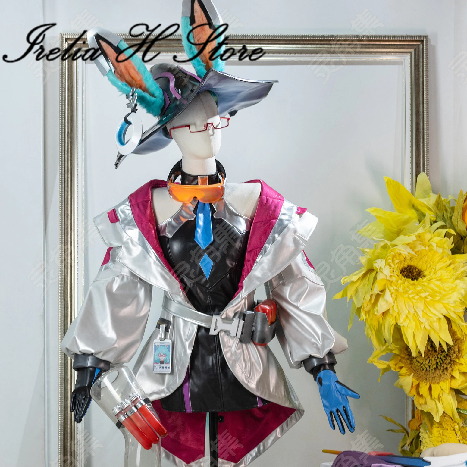 

Irelia H Store LOL Battle Bunny Aurora Cosplay Costume Women Full Set Halloween Costumes High Quality Customized