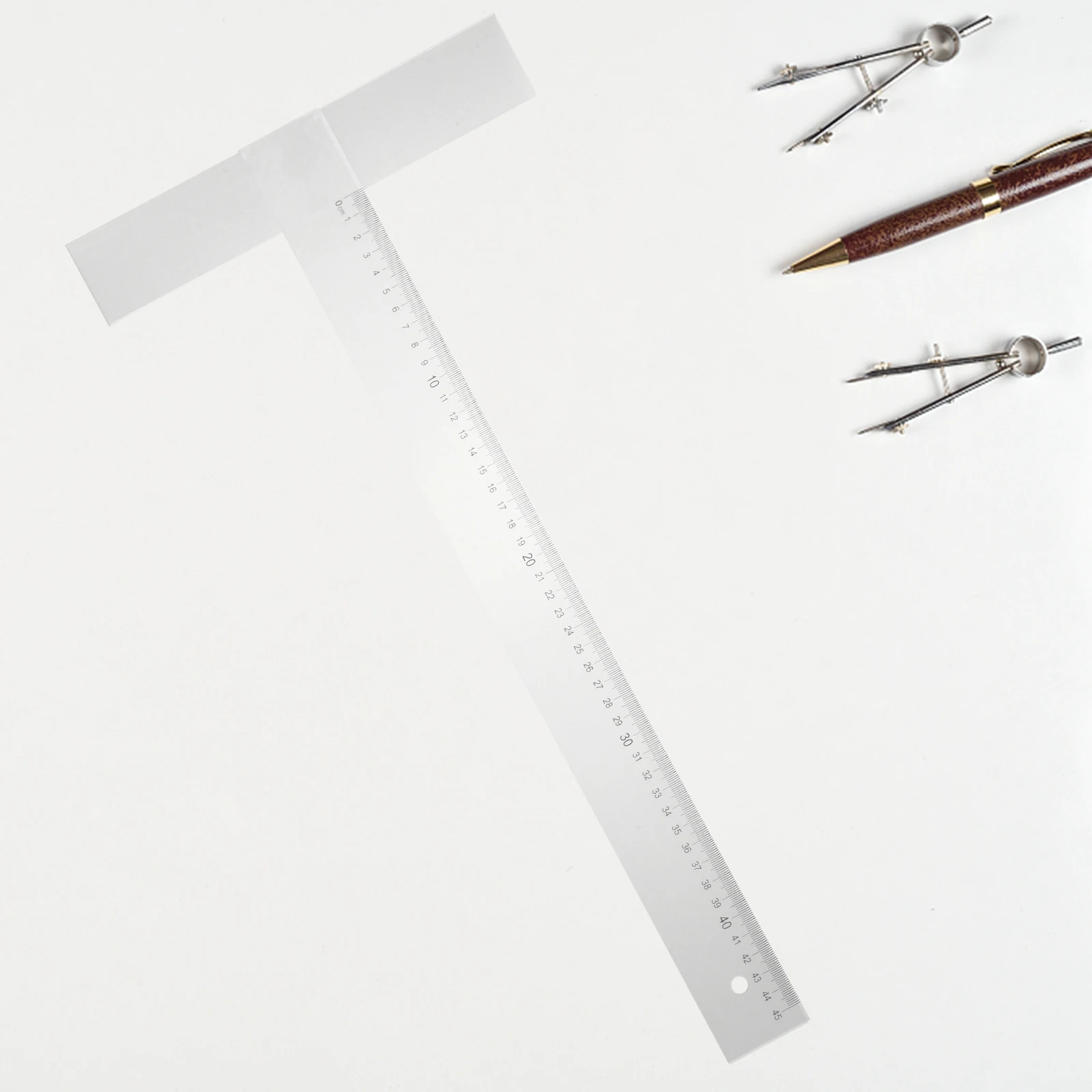 

Ruler 17 72 Inch T Shaped Carpenter Acrylic Edge Measuring Tool Woodworking Parallel Guide Lightweight Storage Drafting
