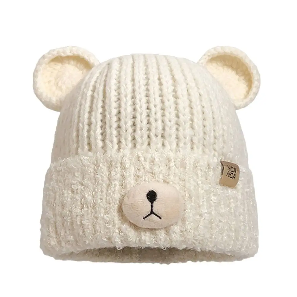 Fashion Winter Warm Knitted Cap Soft Thick Slouchy Bonnet Y2K Cute Winter Hat for Women 4
