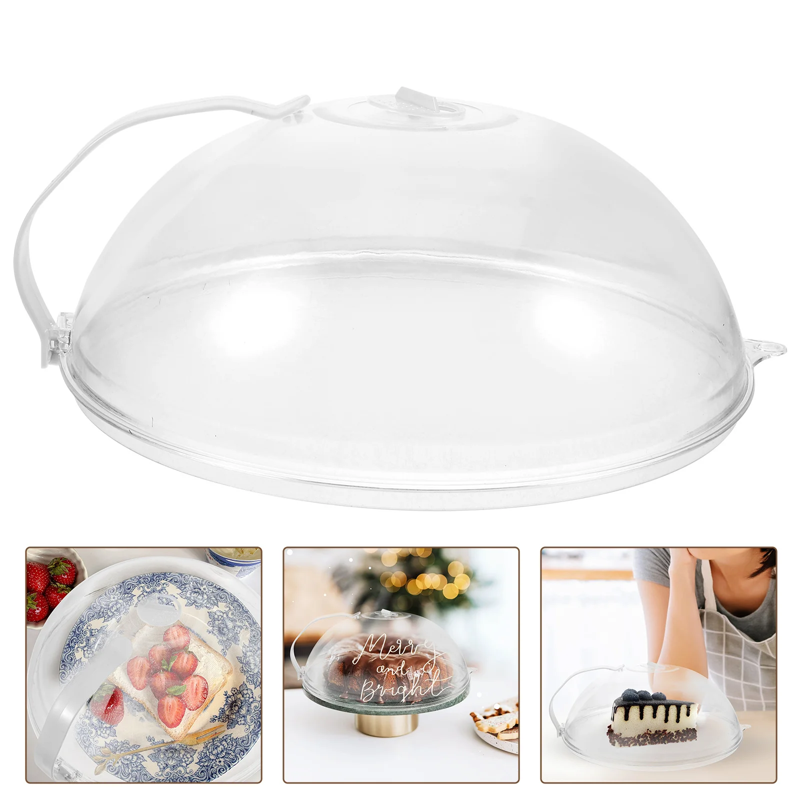 

Reusable Microwave Food Cover Heat Resistant Multifunctional Splatter Guard Food Dust Protector for Microwave Oven Kitchen Use