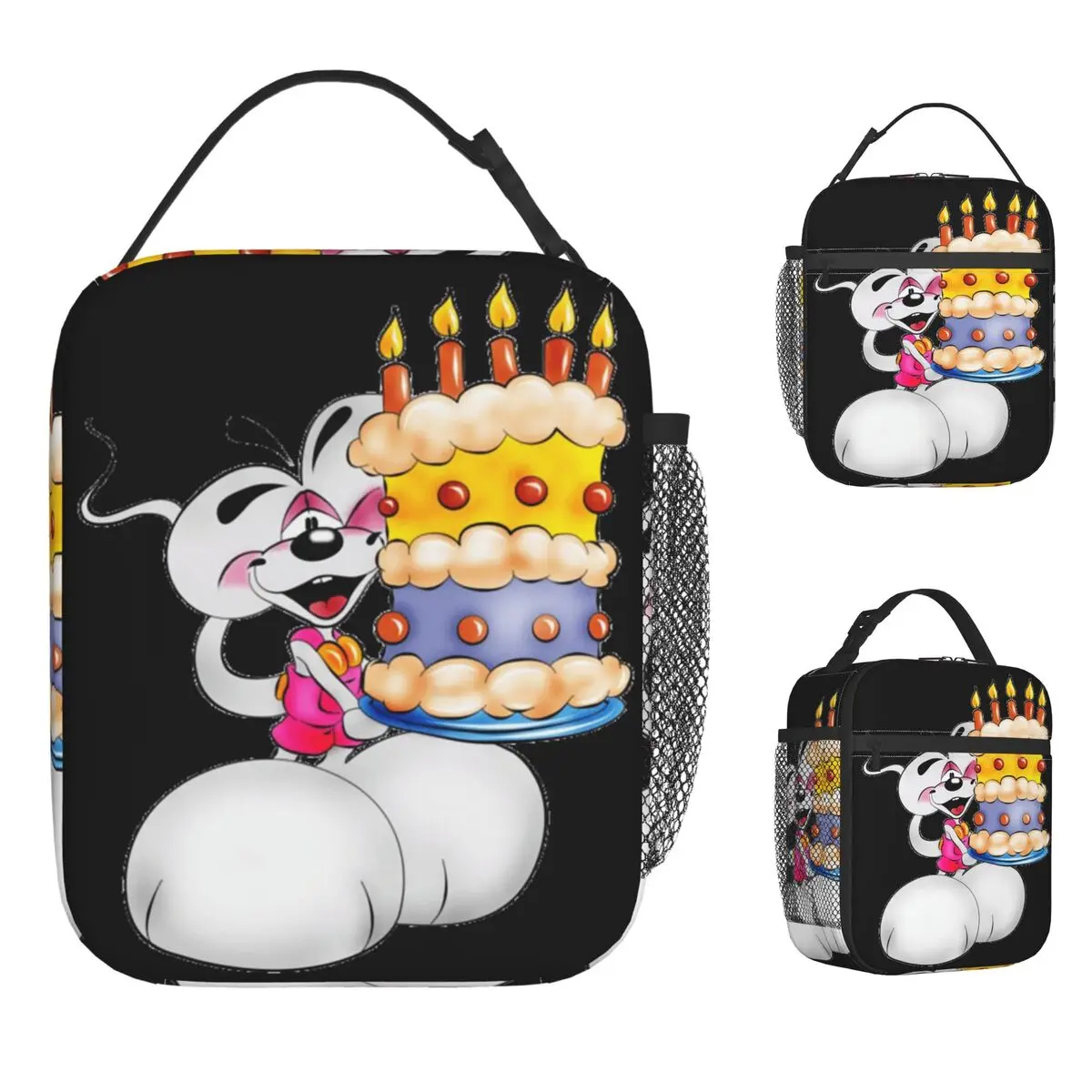 حقيبة غداء لعيد الميلاد السعيد من كارتون ديدل للبالغين، رسومات ترفيهية، محمولة، حقيبة غداء مبرد حراري أكسفورد #1
