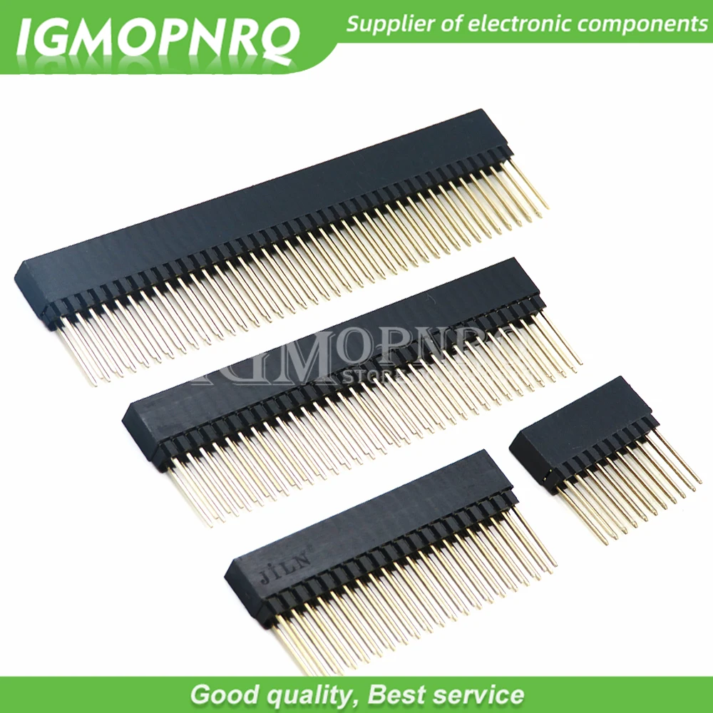 1 sztuk/partia nowy 2.54mm 2x1 0 P/16P/20P/25P/32P/40 Pin kobieta układania nagłówek złącze dwurzędowe 2x20P PC104 dla Raspberry Pi 2