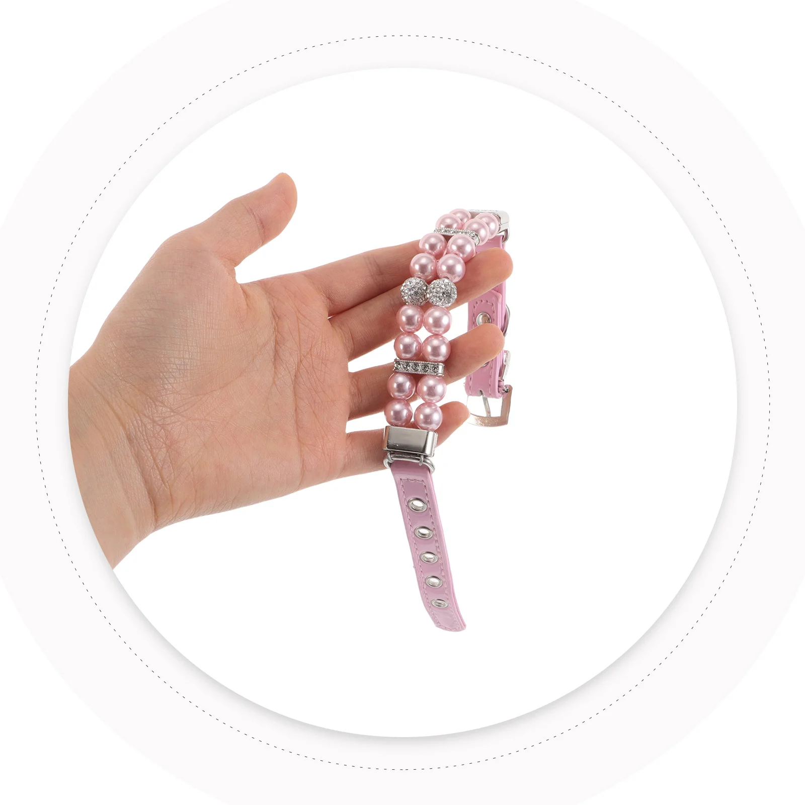 

Adjustable Pearl Dog Necklace Small Breed Chunky Elegant Girl Puppy Collar Pet Jewelry Dog Bead Collar Pet Jewelry for Dogs