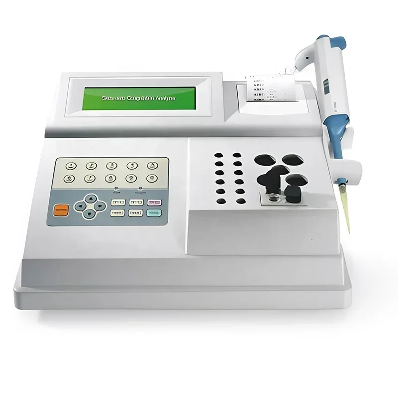 2 Channel Lab Coagulation Machine Portable Veterinary Semi-auto  Coagulation Analyzer