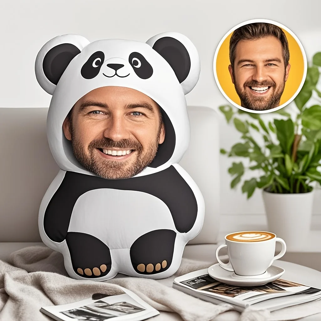 Creative customization! Incorporate your facial features into the cute and playful panda, and ignite the trend with personalized