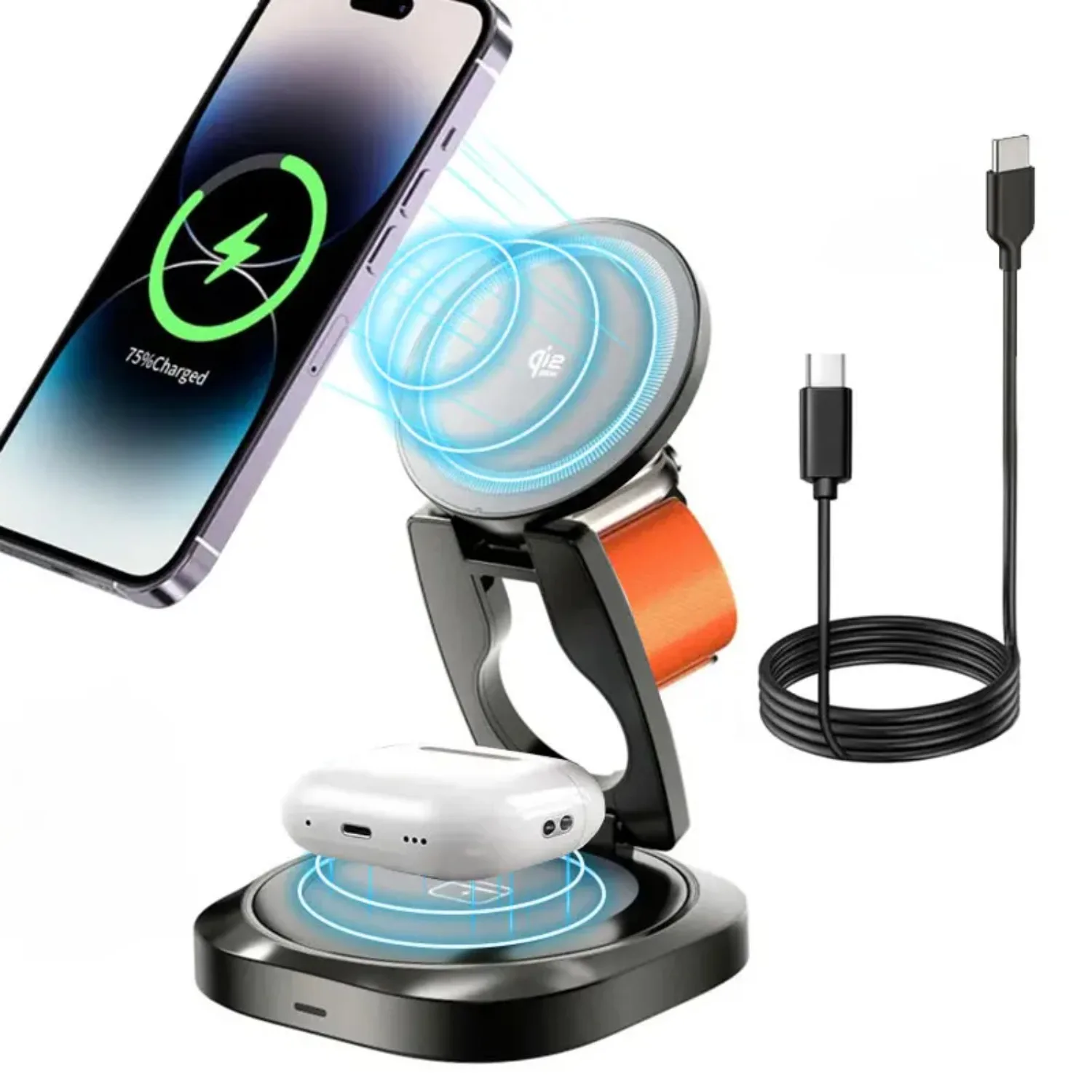 3-in-1-foldable-qi22-25w-magnetic-wireless-charger-stand-for-iphone-17-16-samsung-s26-s25-apple-watch-airpods-pro-fast-charging
