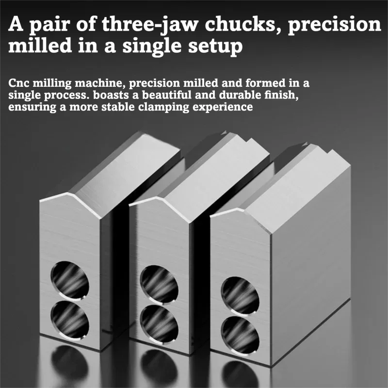Hydraulic Chuck Soft Jaws And Hard Jaws 5 6 8 10 Inch Sizes Internal External Use Ready Stock For CNC Lathe Machine