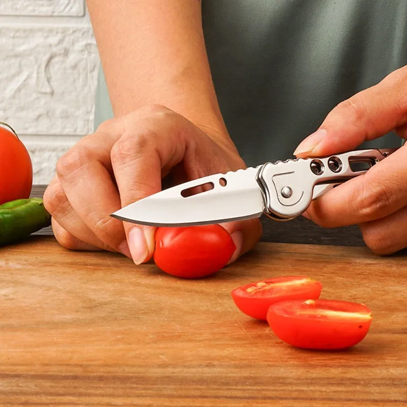 2026 Neues Modell Klappbares Obstmesser, Edelstahl-Outdoormesser mit Rutschfestem Griff für Küchenzubehör Taschenmesser – Detail 6
