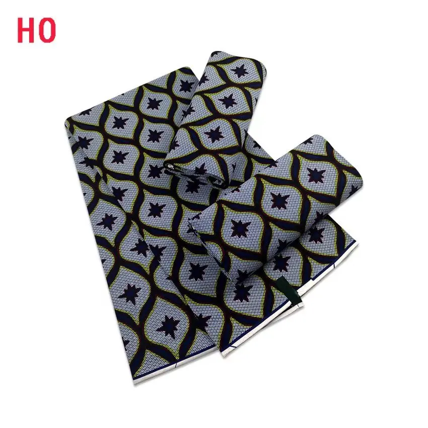 Original 100% Cotton African Real Wax Fabric Soft Guaranteed Veritable Ghana Nigeria Style High Quality Ankara Wax Batik Fabric