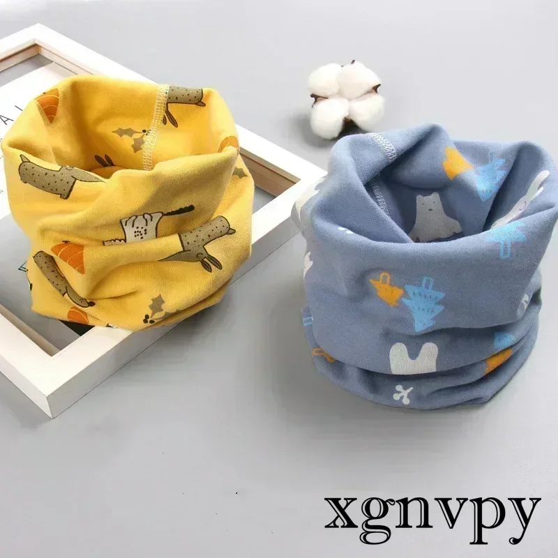 Winter Children Warmer Neck Scarf for Kids Boys Girls Neckerchief Cute Baby Cartoon Scarf Soft Neck Collar Children´s Scarves