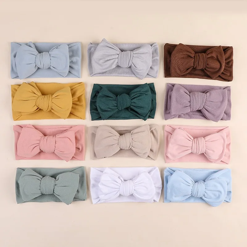 

Baby Girl Silk Headband - Ultra Soft Big Bow Hair Accessory for Newborns & Toddlers