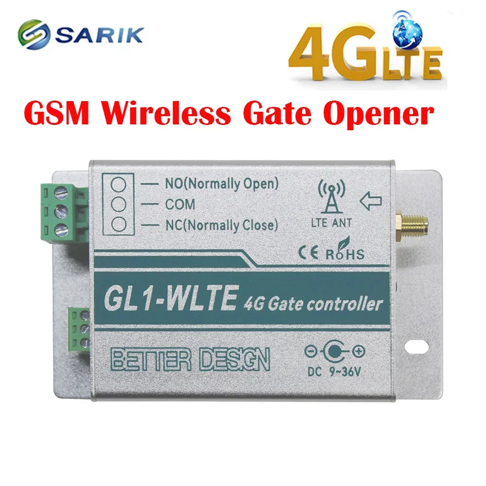

GL1-WLTE Wireless Remote Control Smart Relay ON/OFF Switch 4G Gate Opener Controller