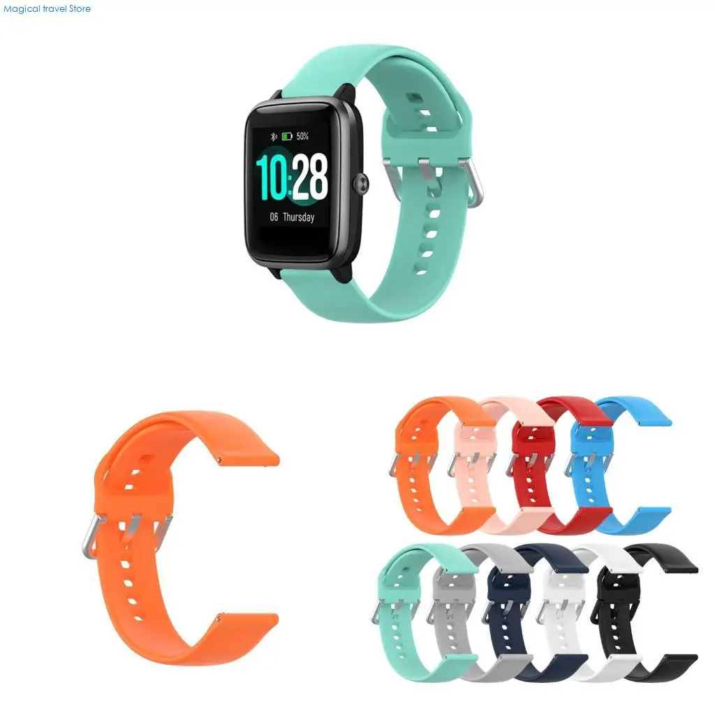 N2UB ID205L Wristbands for Smart Watch Silicone Strap Sweatproof Anti-lost Bracelet B