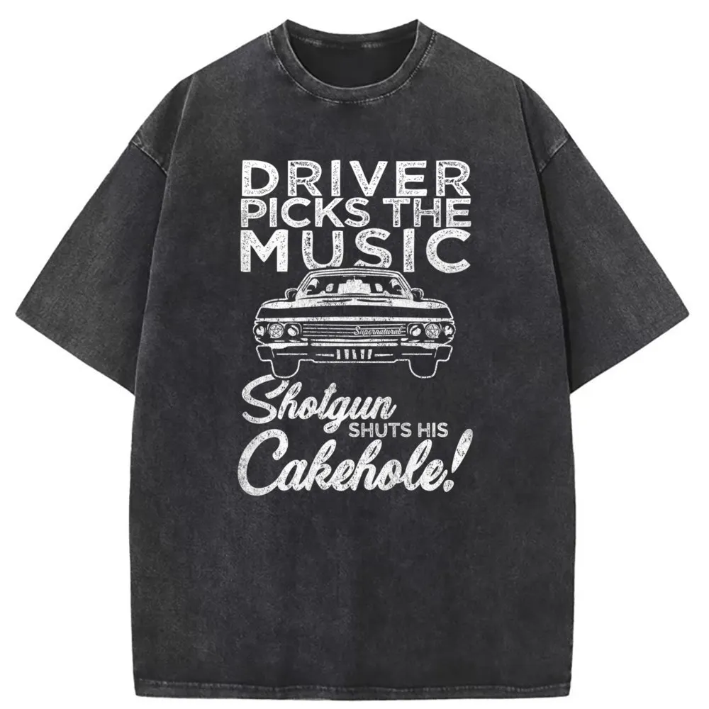 Supernatural Driver Picks The Music Summer/Autumn Tshirts Men Long Sleeve Casual Tshirt Classic Moto Biker Sweatshirts Vintage