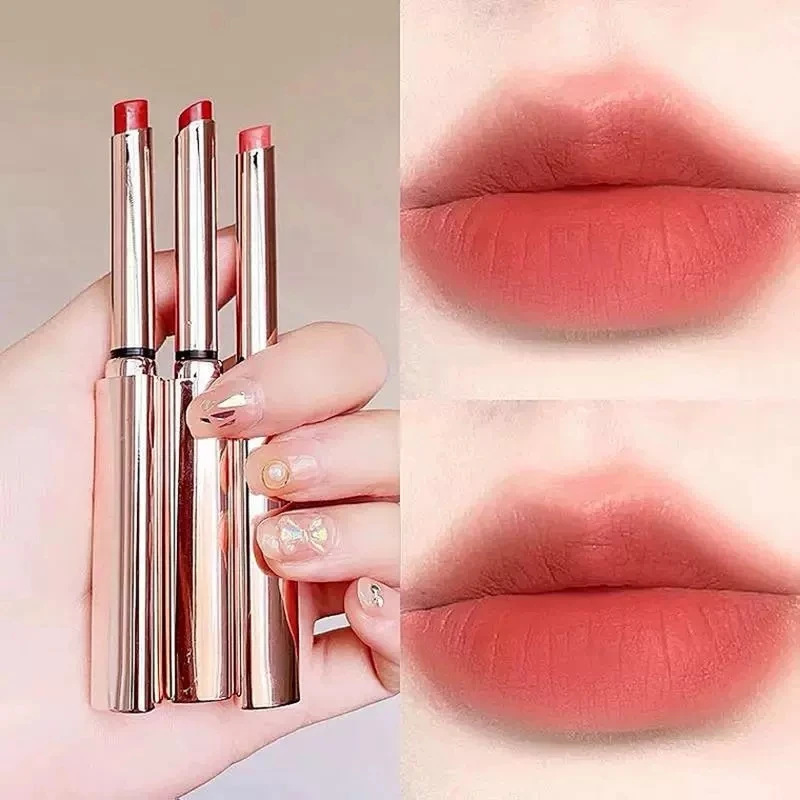 Matte velvet lipstick bean soup color non fading non stick cup lipstick waterproof