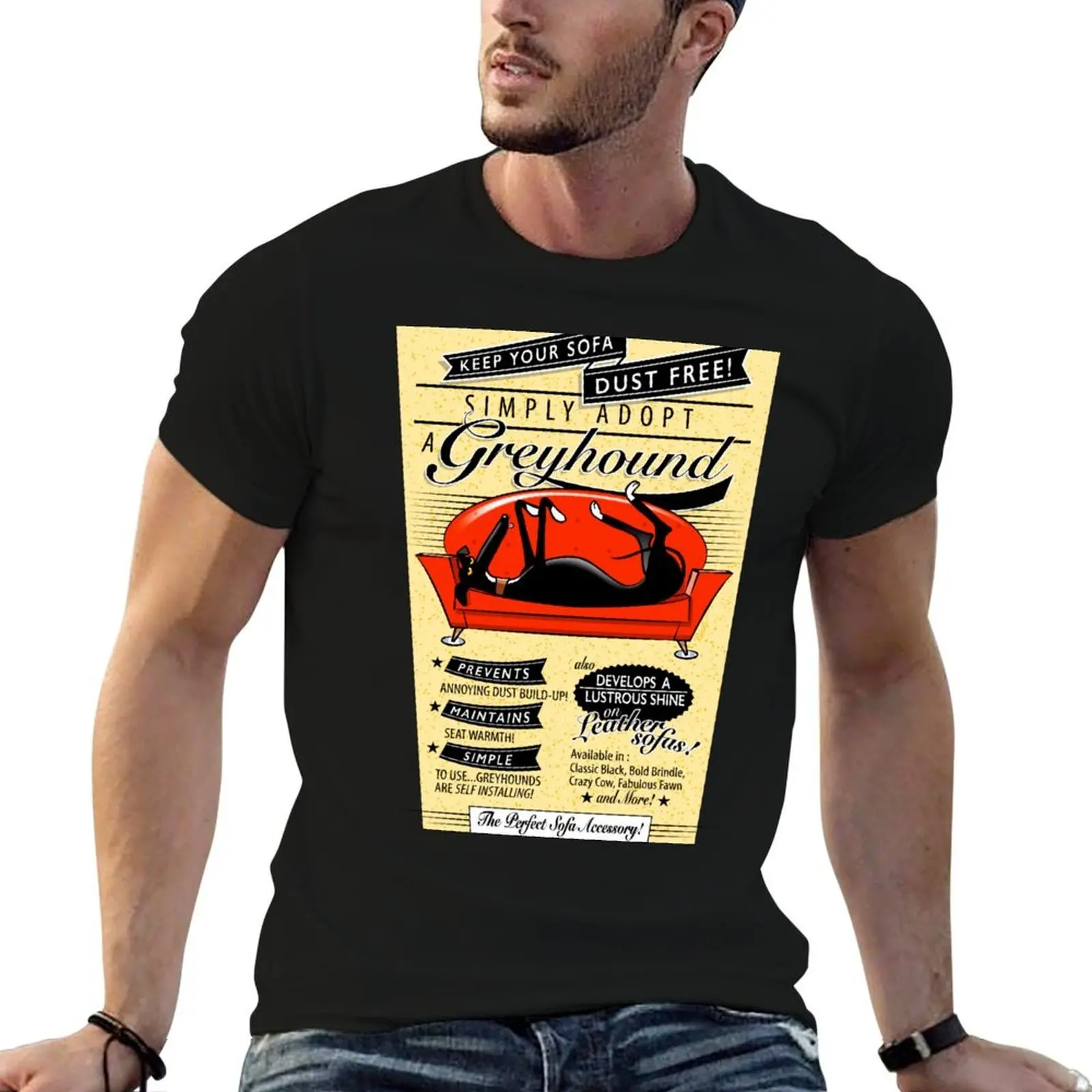 Dust Free Sofa T-Shirt t shirts for man pack white t shirts with prints man t shirts graphic T-shirt