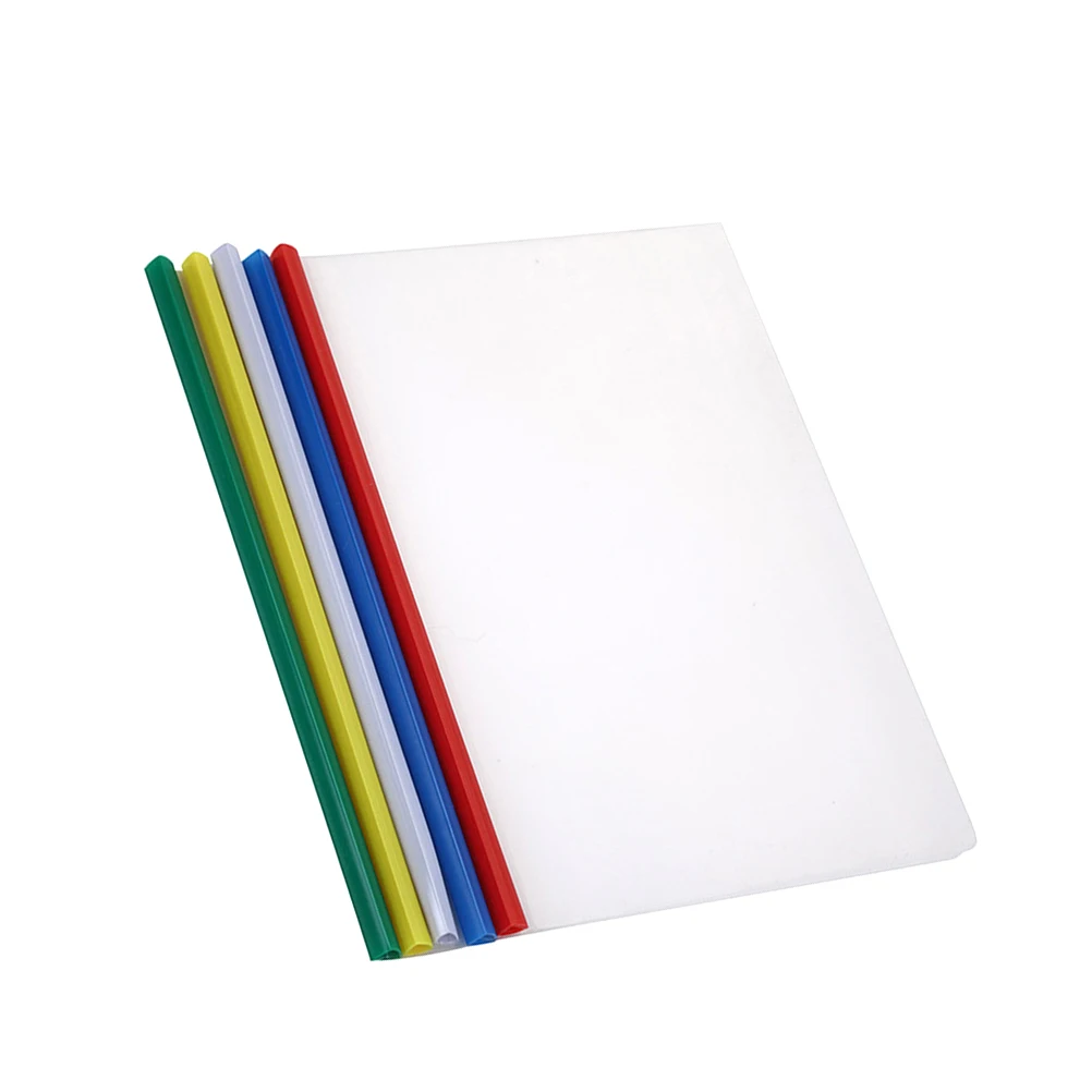 

20 Pcs Plastic Folders A4 Paper Organizer Report Binder Sliding Bar Holder Tie Rod Contract File