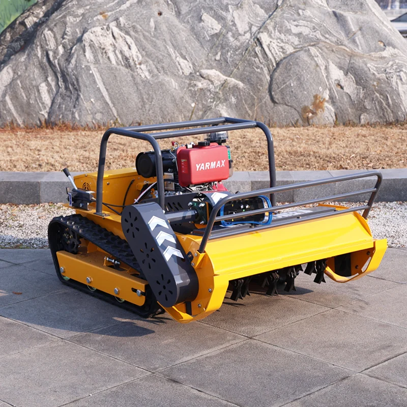Customized YANMAX Engine Brand Durable and Powerful Lawn Mower for Professional Landscaping Remote Control flail mower