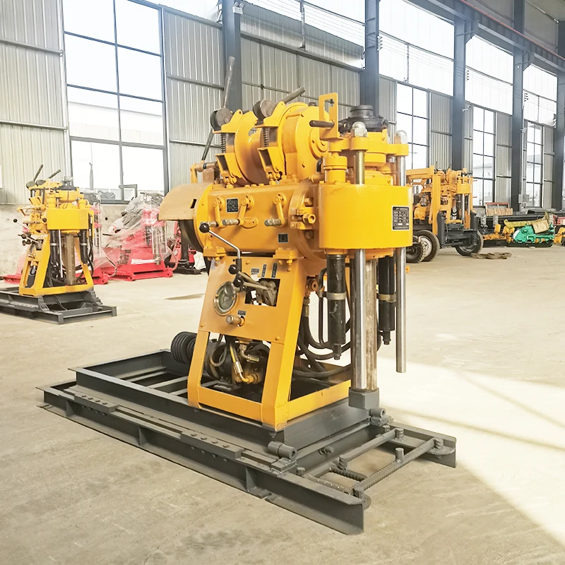 Factory Sale 200m Portable Hard Rock Gold Mining Hydraulic Dth Diamond Coring Small Soil Testing Drilling Rig Machine