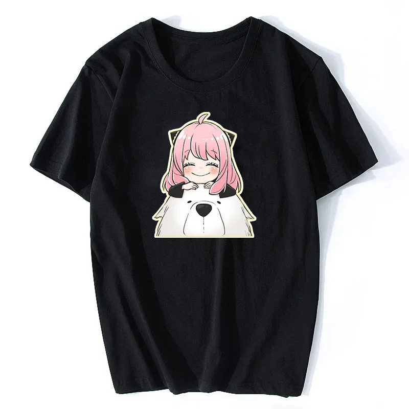 SPY×FAMILY T-shirt Men Women Pure Cotton T Shirt Kawaii Japnese Anime Print Casual Oversized Girl Tee Big Size Unisex Clothing