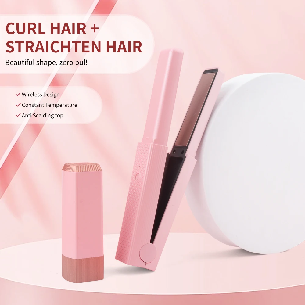 Curly Hair Styling Hair Straightening Comb Even Heat Distribution No Damage To Hair Styling Clips Mini Hair Straightening Irons