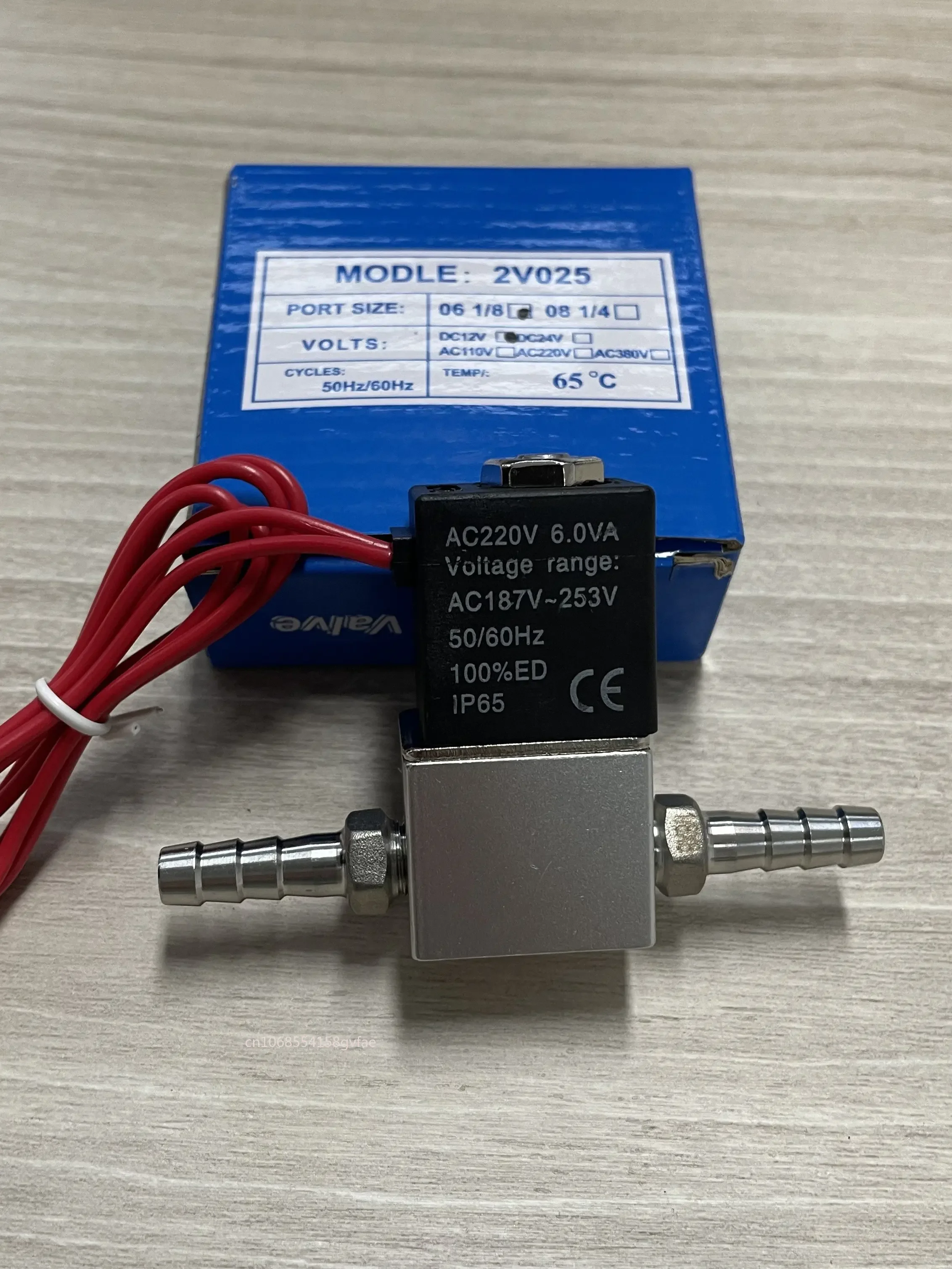 คอมเพรสเซอร์วาล์ว1/4 "ปกติปิดอลูมิเนียมนิวเมติก Solenoid วาล์ว12V 24V 110V 220V แรงดันไฟฟ้าสำหรับ air น้ำ8มม.ท่อ