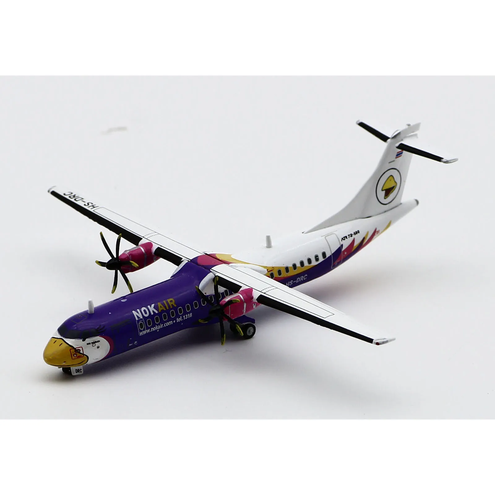 LH4256 Alloy Collectible Plane Gift JC Wings 1:400 Nok Air ATR 72-500 Diecast Aircraft Model HS-DRC