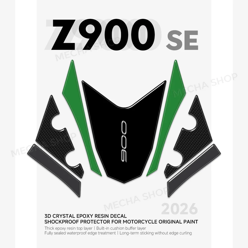 For Z 900 SE Z900SE 2026 3D Resin Sticker Protection Kit Fender Stickers