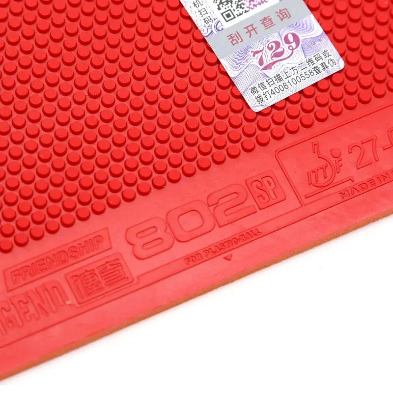 729 Friendship Legend 802 Table Tennis Rubber / OX Sheet Pimples-out Ping Pong Rubber with Elastic Sponge ITTF Approved