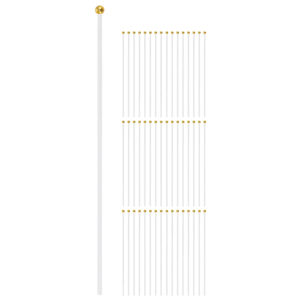120Pcs Premium Plastic Flag Poles Wind Resistant Secure Hold Portable Flag Sticks for Outdoor Indoor Events Flagpole Set