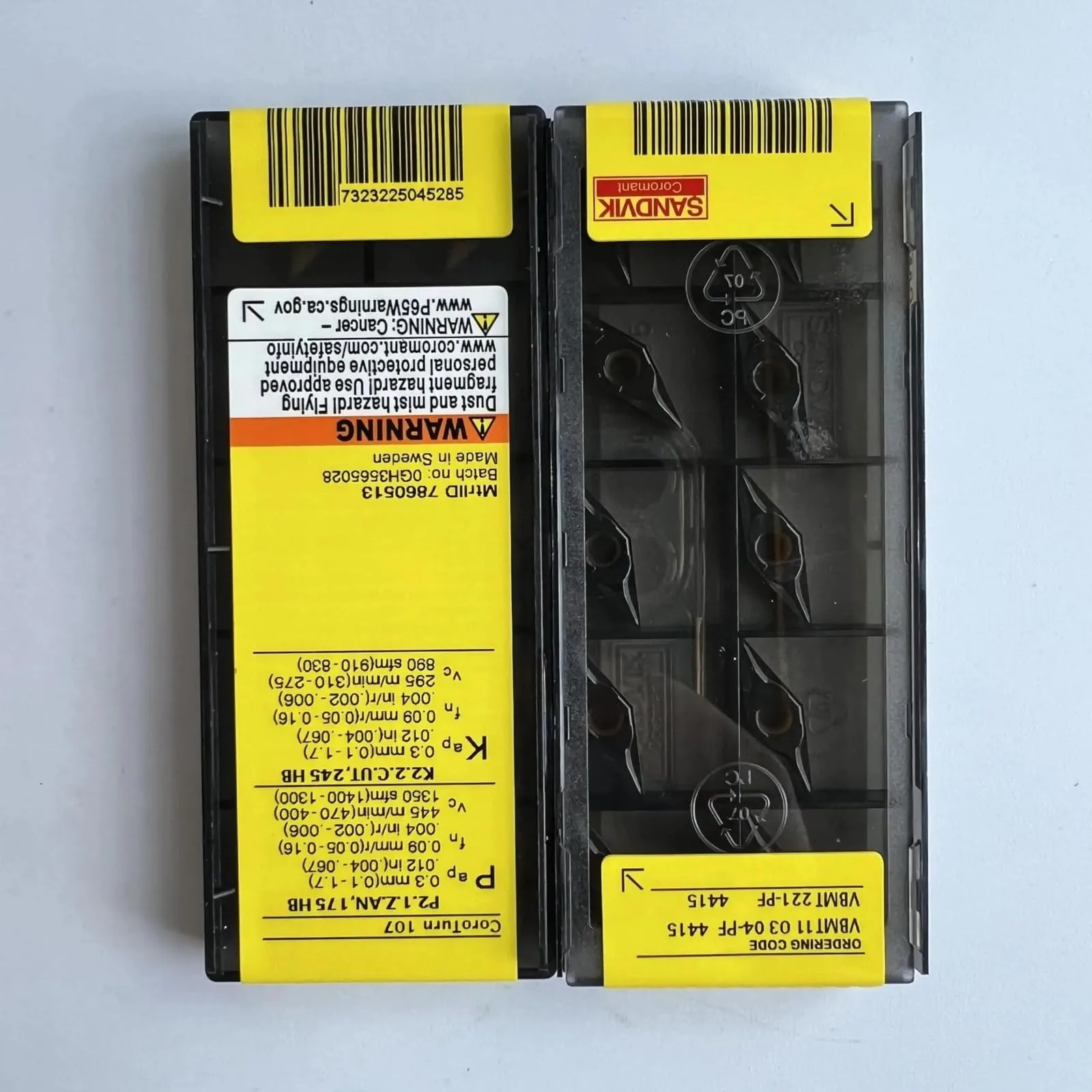 

VBMT110304-PF 4415 / CNC lathe carbide blade 10 PCS