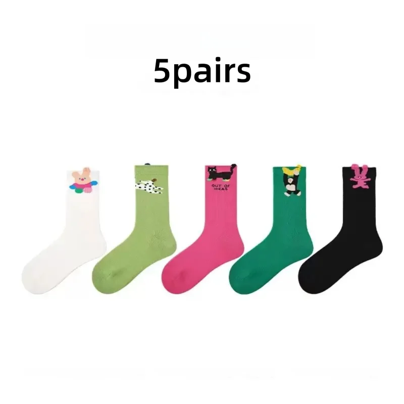 

Летние тонкие уличные дышащие влагоотводящие милые животные удобные женские гольфы