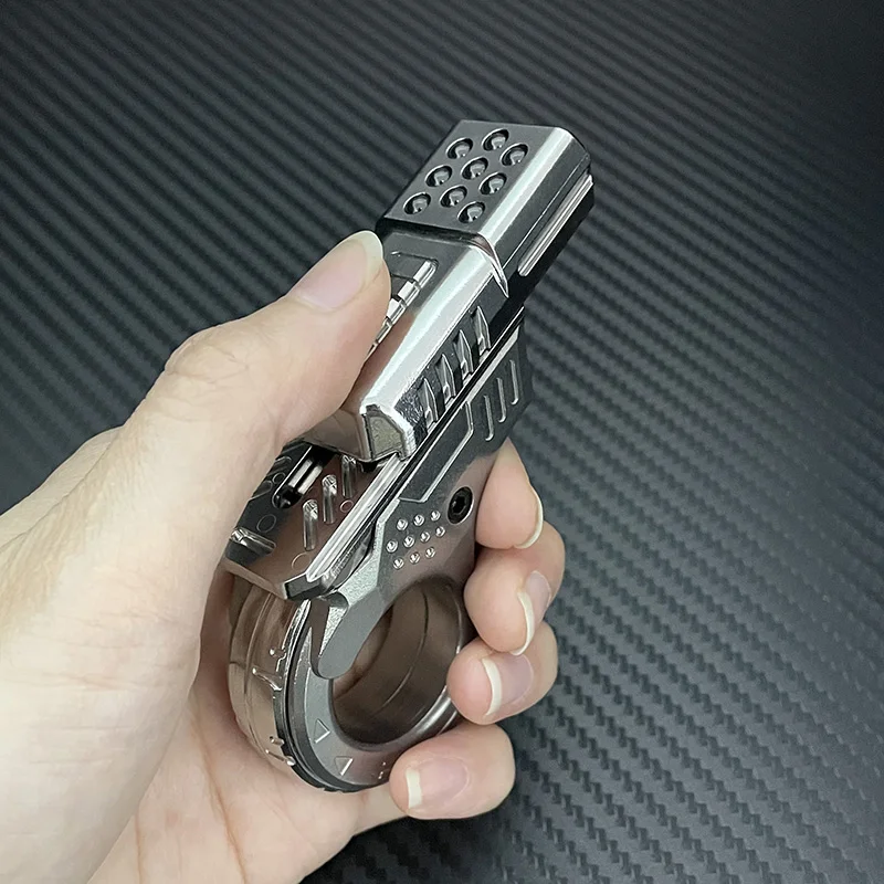 Azu EDC Rvs Push Slide Fidget Spinner Multi Play Fidget Speelgoed Angst Stress Ratel Decompressie Speelgoed Cadeau