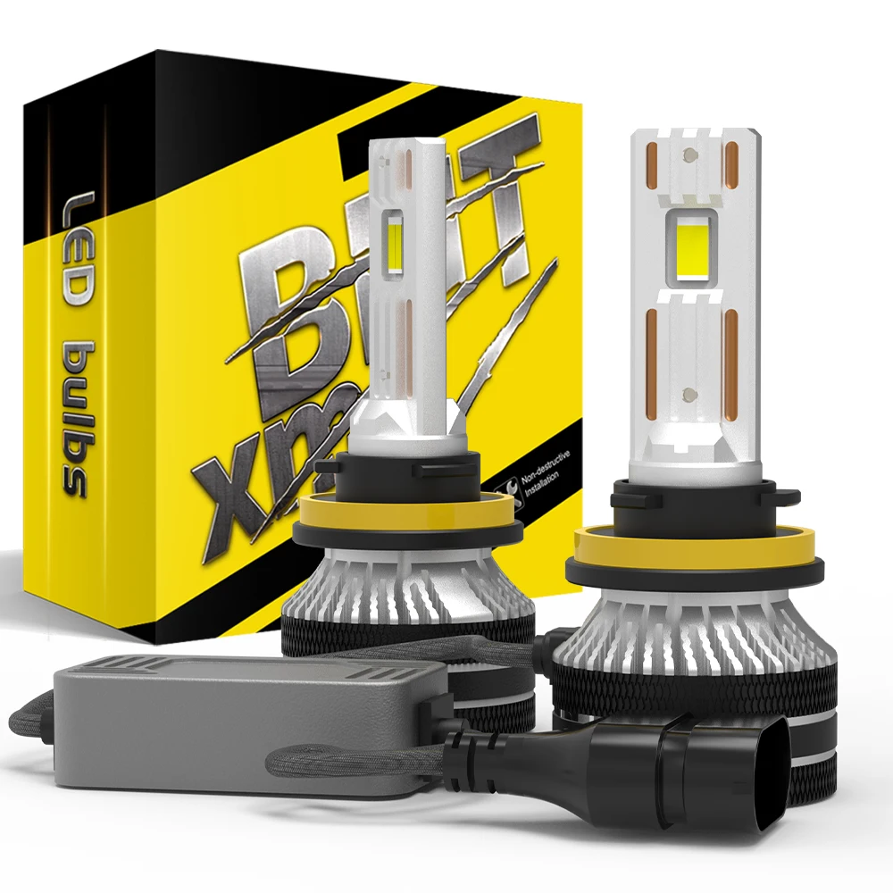 BMTxms 2 SZT. Q5 H4 9004 HB5 9007 9008 H13 LED Reflektor Przedni Hi/Lo H1 H7 H8 H9 H11 HB3 9005 HB4 9006 9012 HIR2 Led Samochodowy Motocyklowy Reflektor