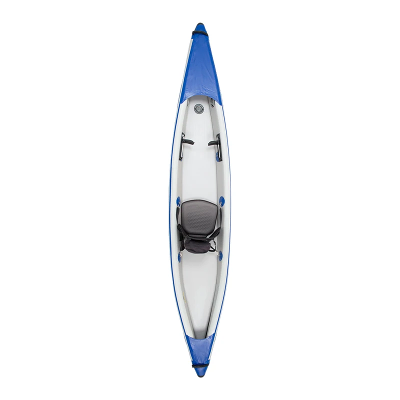 Single Seat Inflatable Ocean Kayak Canoe 1 Person Fishing Outdoor Use Drop Stitch Material